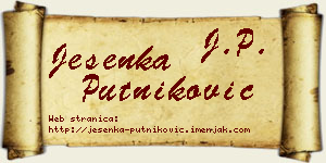 Jesenka Putniković vizit kartica